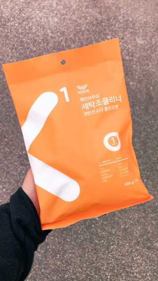 레인보우샵 올인원세탁세제,베이킹소다 스틱포6개입+세탁조클리너 — 3.83점을 준 리뷰어가 2018년 3월 올린 사용 사진