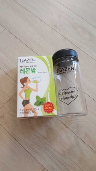 티젠 레몬밤 + 마이보틀 — 5점을 준 리뷰어가 2018년 7월 올린 사용 사진