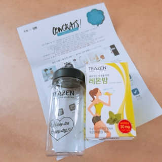 티젠 레몬밤 + 마이보틀 — 2.33점을 준 리뷰어가 2018년 7월 올린 사용 사진