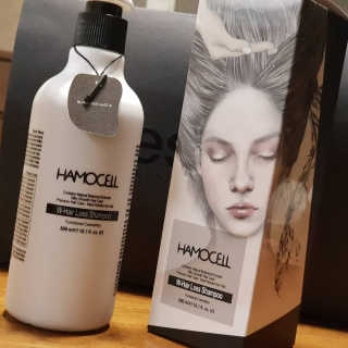HAMOCELL 더블유 헤어 로스 샴푸 — 4점을 준 리뷰어가 2019년 3월 올린 사용 사진
