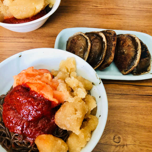 유천 비빔냉면 2인분+메밀지짐만두 280g 리뷰 사진