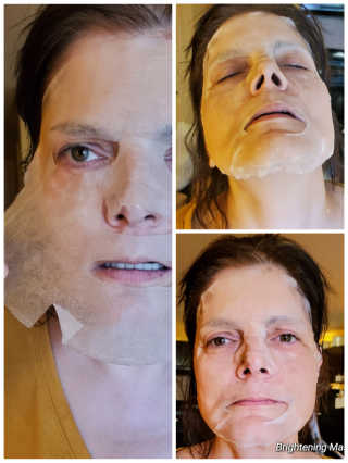 [마더메이드] 브라이트닝 퓨어 진주 마스크 10매입_E — 5점을 준 리뷰어가 2019년 10월 올린 사용 사진