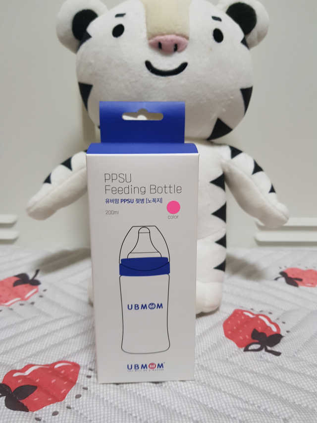 유비맘 PPSU 젖병 노꼭지_200ml_컬러 랜덤 발송 리뷰 사진