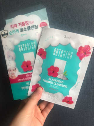 비알티씨 V10 파우더 클렌징 티백 2종 — 4점을 준 리뷰어가 2019년 3월 올린 사용 사진