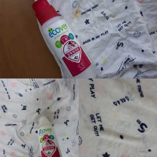 에코버 친환경 얼룩제거제 — 3.83점을 준 리뷰어가 2018년 8월 올린 사용 사진