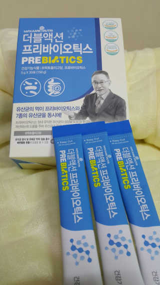 메이준뉴트리 이승남 원장의 더블액션 프리바이오틱스 — 5점을 준 리뷰어가 2020년 3월 올린 사용 사진