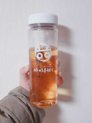 ㅎㅎ마이워터 과일워터팩+전용보틀_레몬파인애플 — 4.33점을 준 리뷰어가 2017년 11월 올린 사용 사진