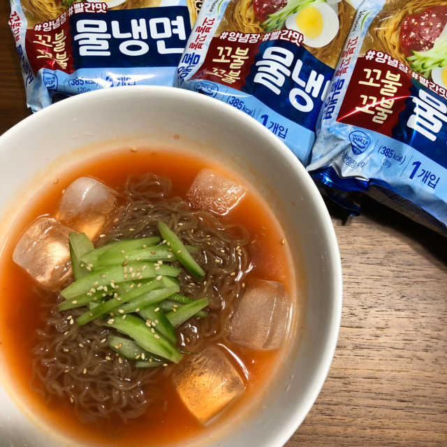 생면식감 꼬불꼬불 물냉면 리뷰 사진