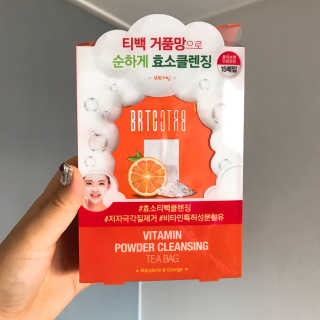 비알티씨 V10 파우더 클렌징 티백 2종 — 5점을 준 리뷰어가 2019년 2월 올린 사용 사진