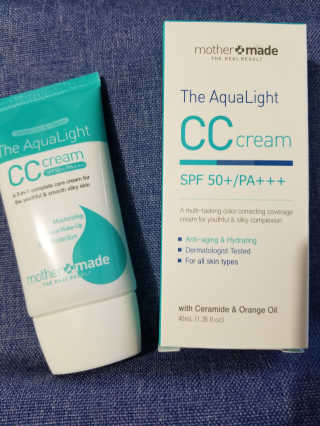 마더메이드 더 아쿠아라이트 CC크림 SPF50+ PA+++ — 5점을 준 리뷰어가 2019년 6월 올린 사용 사진