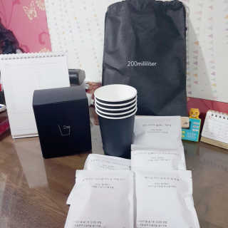 200ml 스페셜티 커피 드립백 프리미엄 패키지 샘플러 — 5점을 준 리뷰어가 2019년 10월 올린 사용 사진