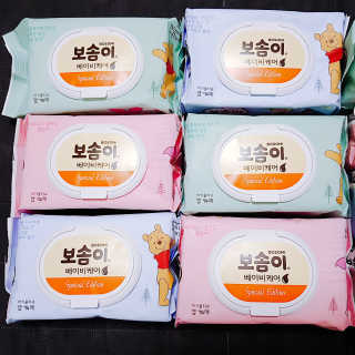 보솜이 아기물티슈 베이비케어 푸에디션 캡 74매 10입 — 5점을 준 리뷰어가 2019년 4월 올린 사용 사진