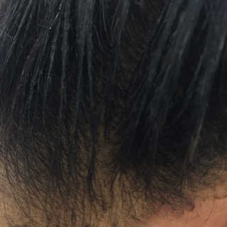 (주)에네스티 미스랩 더블 클리닉 헤어 컬러 크림 — 4점을 준 리뷰어가 2019년 10월 올린 사용 사진