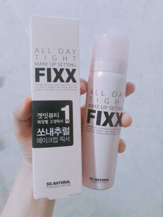 쏘내추럴 올데이 메이크업 픽서 — 4점을 준 리뷰어가 2019년 8월 올린 사용 사진