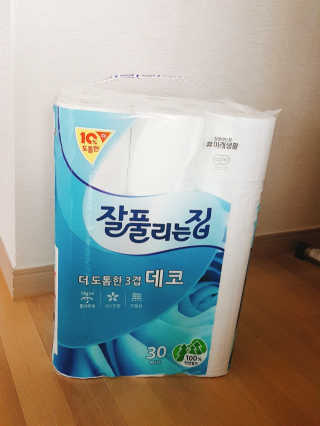 잘풀리는집 더 도톰한 3겹 데코 30롤 — 5점을 준 리뷰어가 2018년 5월 올린 사용 사진