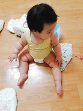 보솜이 리얼코튼 팬티형 — 5점을 준 리뷰어가 2019년 3월 올린 사용 사진