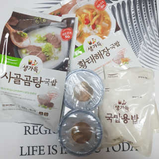 [풀무원] 사골곰탕국밥 황태해장국밥 — 5점을 준 리뷰어가 2018년 6월 올린 사용 사진