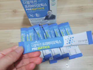 메이준뉴트리 이승남 원장의 더블액션 프리바이오틱스 — 5점을 준 리뷰어가 2020년 3월 올린 사용 사진