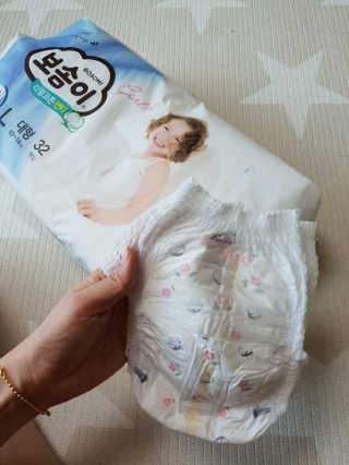 보솜이 리얼코튼 팬티형 — 4.5점을 준 리뷰어가 2019년 3월 올린 사용 사진