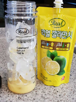 장수농가 리얼깔라만시 — 5점을 준 리뷰어가 2018년 6월 올린 사용 사진