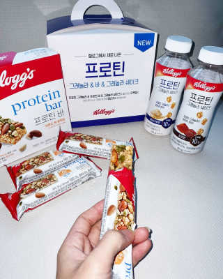 켈로그 프로틴바 멀티팩+프로틴 그래놀라 쉐이크 2종 — 5점을 준 리뷰어가 2020년 1월 올린 사용 사진