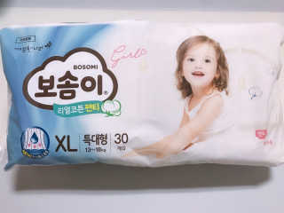 보솜이 리얼코튼 팬티형 — 4점을 준 리뷰어가 2019년 3월 올린 사용 사진