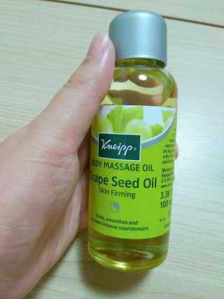 [크나이프] 그레이프씨드 슬리밍 마사지오일 100ml — 5점을 준 리뷰어가 2019년 8월 올린 사용 사진