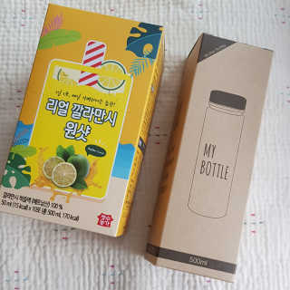 장수농가 리얼깔라만시 원샷 50ml 10팩+보틀 — 5점을 준 리뷰어가 2019년 6월 올린 사용 사진