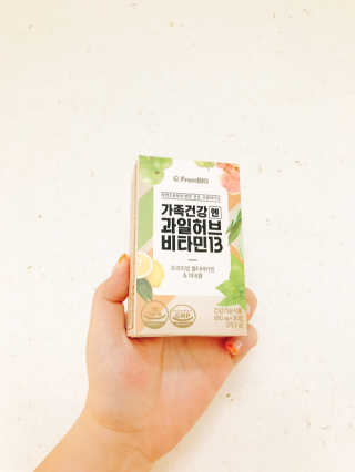 프롬바이오 가족건강엔 과일허브비타민13 — 4.33점을 준 리뷰어가 2018년 9월 올린 사용 사진