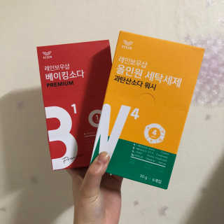 레인보우샵 올인원세탁세제,베이킹소다 스틱포6개입+세탁조클리너 — 3.67점을 준 리뷰어가 2018년 4월 올린 사용 사진