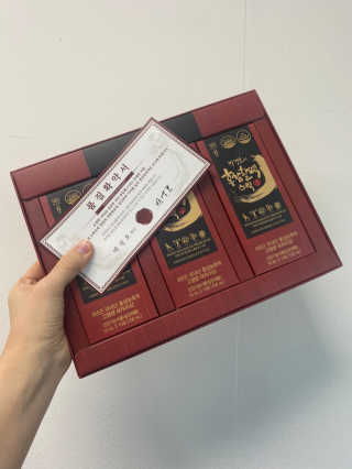 메이준뉴트리 박경호의 홍삼활력스틱 10ml x 30포 — 5점을 준 리뷰어가 2020년 2월 올린 사용 사진