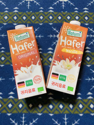 나투미 귀리음료 오리지날 1L + 바닐라 1L — 5점을 준 리뷰어가 2019년 2월 올린 사용 사진