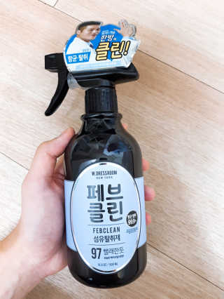 더블유드레스룸 페브클린 500ml — 5점을 준 리뷰어가 2018년 8월 올린 사용 사진