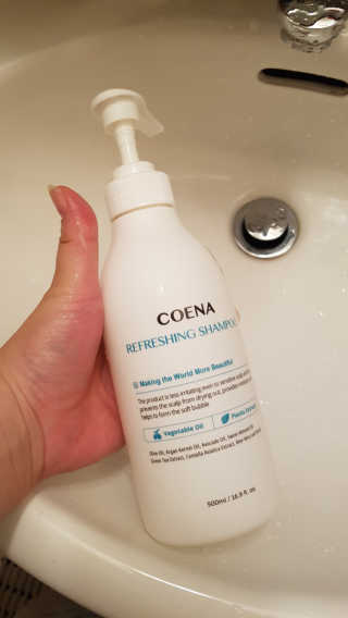 코에나샴푸 500ml — 3점을 준 리뷰어가 2019년 8월 올린 사용 사진