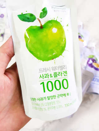 풀무원 프레시 워터젤리 — 5점을 준 리뷰어가 2018년 8월 올린 사용 사진