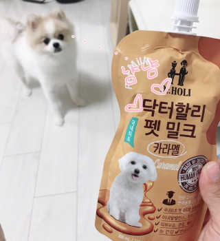닥터할리펫밀크 8종 — 4.83점을 준 리뷰어가 2018년 10월 올린 사용 사진