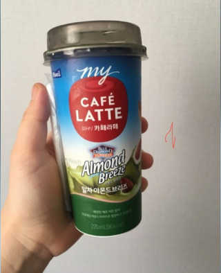 마이카페라떼 말차 아몬드브리즈 7개입 — 4점을 준 리뷰어가 2019년 11월 올린 사용 사진