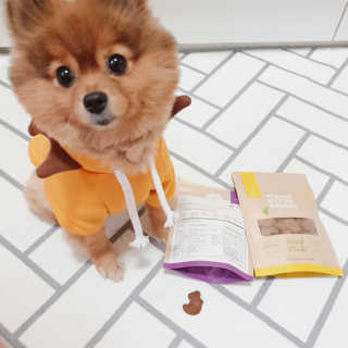 [브루클린펫코] 프리미엄 강아지 수제 쿠키 2종 SET — 5점을 준 리뷰어가 2020년 3월 올린 사용 사진