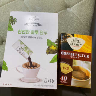 (주)쟈뎅 [쟈뎅] 클래스 신선한 하루 원두+여과지 SET — 4.5점을 준 리뷰어가 2019년 3월 올린 사용 사진