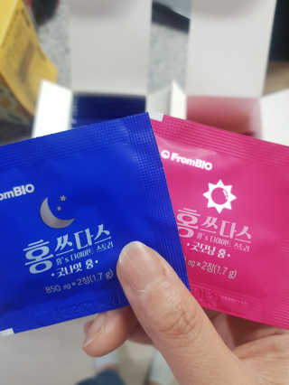 프롬바이오 홍쓰다스 아침,저녁 맞춤형 다이어트식품 14포+14포 — 5점을 준 리뷰어가 2020년 3월 올린 사용 사진
