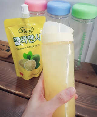 장수농가 리얼깔라만시 — 5점을 준 리뷰어가 2018년 4월 올린 사용 사진