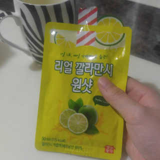 장수농가 리얼깔라만시 원샷 50ml 10팩+보틀 — 5점을 준 리뷰어가 2019년 5월 올린 사용 사진
