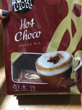 (주)쟈뎅 쟈뎅 까페모리 핫초코 50개입 — 3.17점을 준 리뷰어가 2017년 12월 올린 사용 사진