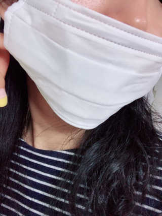 [닥터퓨리] 소프트터치 건강 + UV 블랙스타일 마스크 — 5점을 준 리뷰어가 2019년 4월 올린 사용 사진
