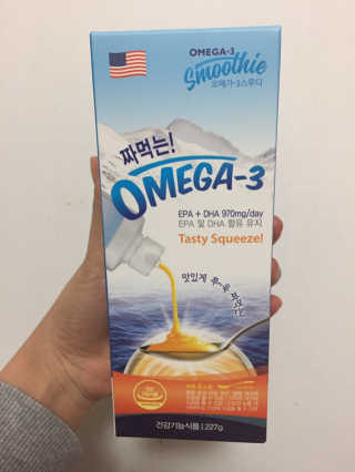 오메가-3스무디 [오메가스무디] 짜먹는 오메가3 DHA 임산부 어린이 — 4.5점을 준 리뷰어가 2019년 3월 올린 사용 사진