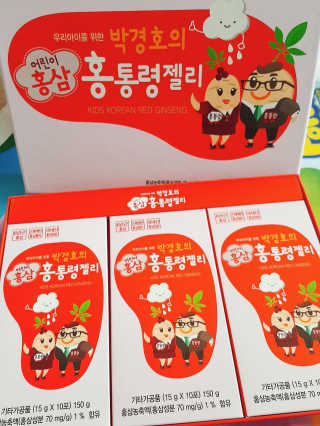 메이준뉴트리 박경호의 어린이 홍삼 홍통령젤리 30포 — 4.5점을 준 리뷰어가 2018년 4월 올린 사용 사진