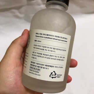 띠아느 타임 크리스탈라이즈드 리프레시 턴 오버 토너 — 4점을 준 리뷰어가 2019년 8월 올린 사용 사진