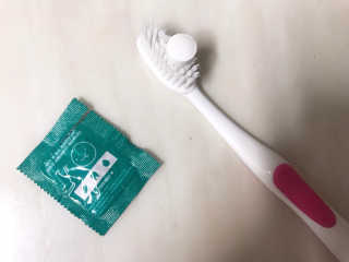 솔테라피 씹는 고체치약 투스탭 스파클레몬 6정 x 5박스 — 4.5점을 준 리뷰어가 2019년 5월 올린 사용 사진