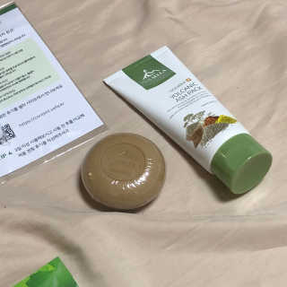 플러스셀라 시카골드 클렌징바 화산재팩 세트 — 5점을 준 리뷰어가 2020년 1월 올린 사용 사진