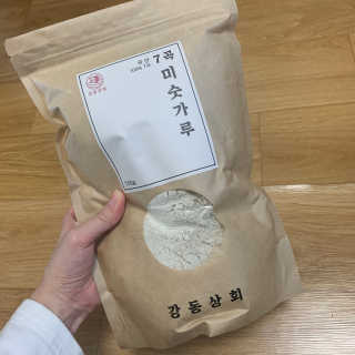[강동상회]  7곡미숫가루 / 검정미숫가루 — 5점을 준 리뷰어가 2020년 3월 올린 사용 사진